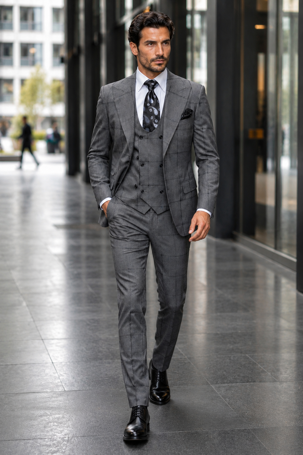 Rossi Man Men’s Dress Suit - Classic Rossiman Formalwear for Timeless Style - Italian Tailored Slim Fit Suit | USA Men's Outlet