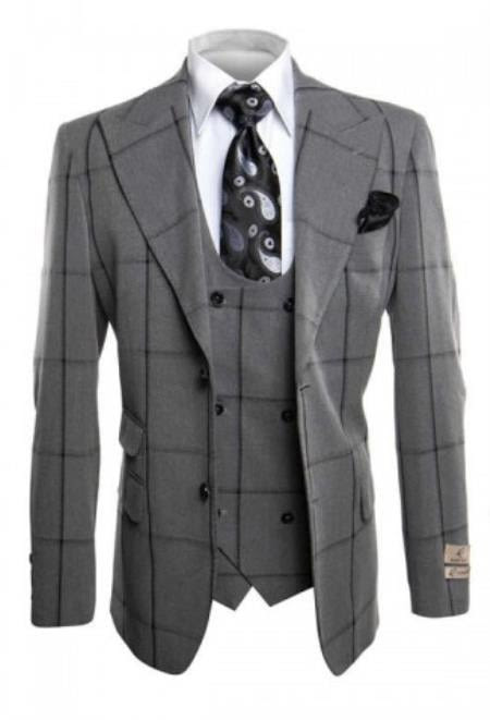 Rossi Man Men’s Dress Suit - Classic Rossiman Formalwear for Timeless Style - Italian Tailored Slim Fit Suit | USA Men's Outlet