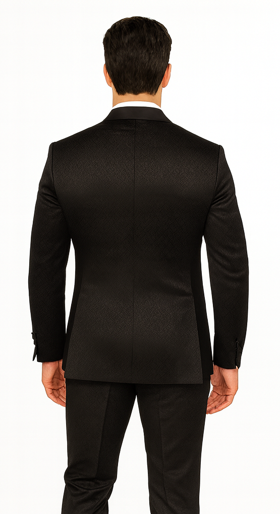 Rossi Man Ford RM1912 Black Slim Fit Suit - Modern Men’s Formalwear by USA Men's Outlet