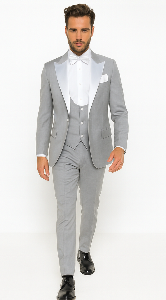 Rossi Man LEO RM1389 Classic Slim Fit Tuxedo for Men - Formalwear for Special Events USA Men's Outlet