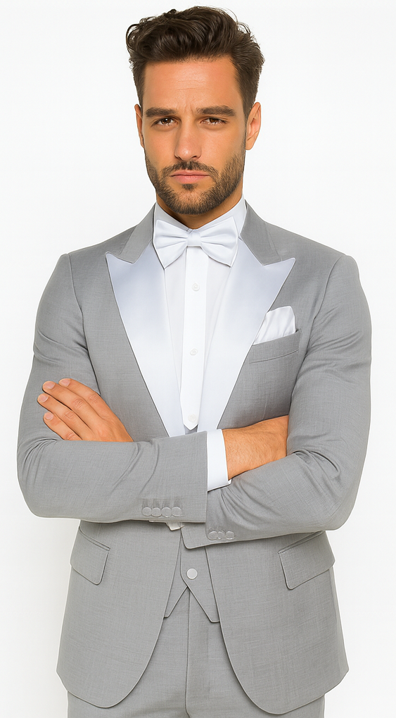 Rossi Man LEO RM1389 Classic Slim Fit Tuxedo for Men - Formalwear for Special Events USA Men's Outlet
