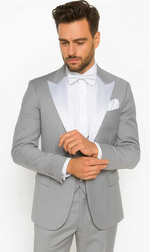 Rossi Man LEO RM1389 Classic Slim Fit Tuxedo for Men - Formalwear for Special Events USA Men's Outlet