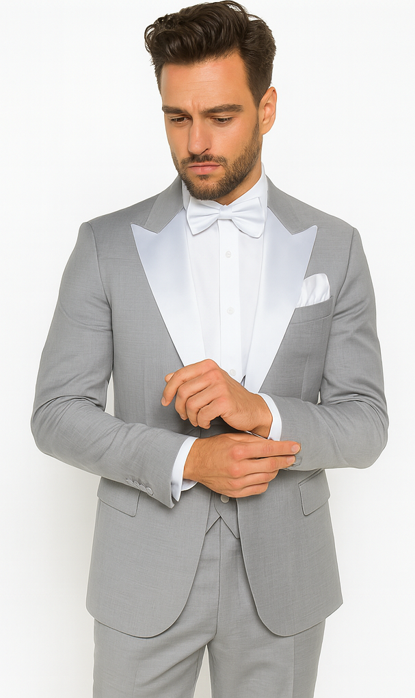 Rossi Man LEO RM1389 Classic Slim Fit Tuxedo for Men - Formalwear for Special Events USA Men's Outlet