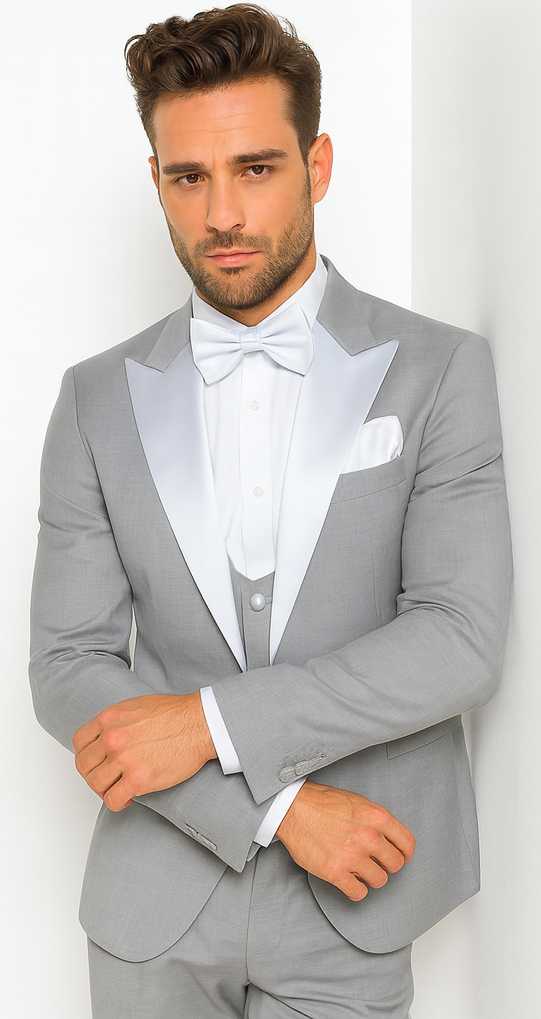 Rossi Man LEO RM1389 Classic Slim Fit Tuxedo for Men - Formalwear for Special Events USA Men's Outlet