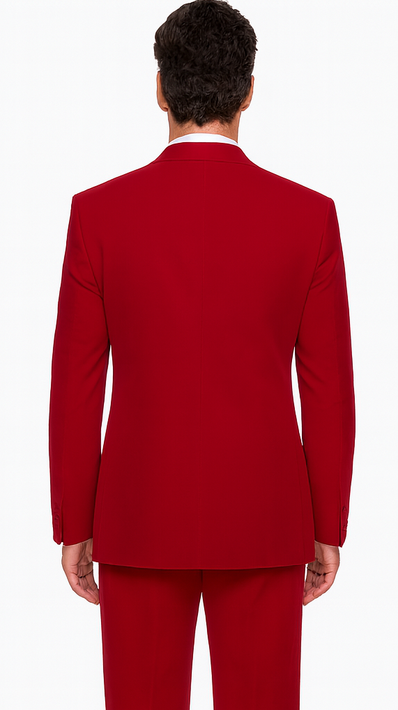 Rossi Man LEO RM1577 Men’s Slim Fit 3-Piece Red Suit - For Formal Occasions at USA Men's Outlet