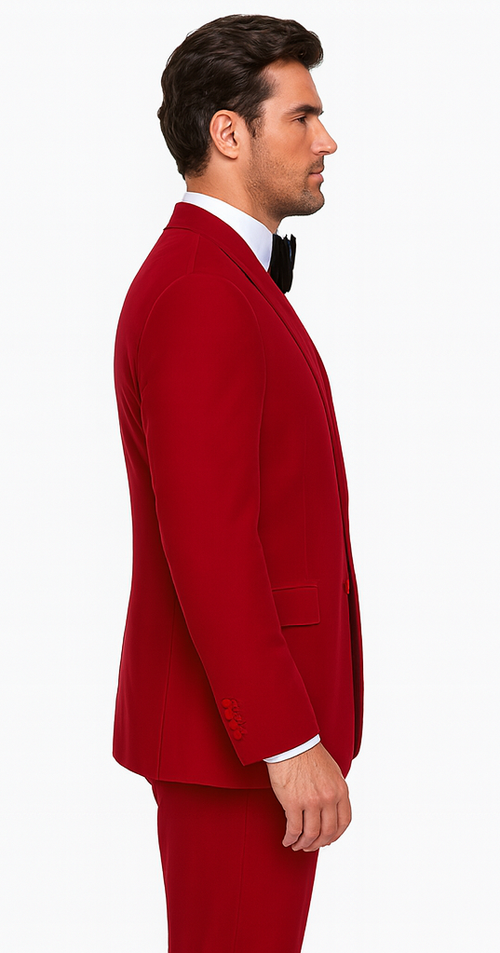 Rossi Man LEO RM1577 Men’s Slim Fit 3-Piece Red Suit - For Formal Occasions at USA Men's Outlet