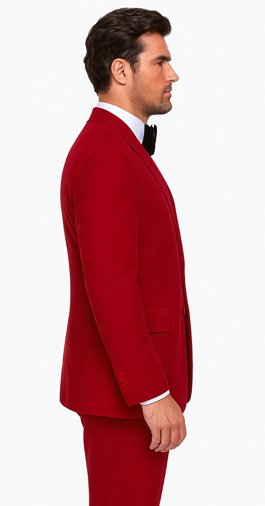 Rossi Man LEO RM1577 Men’s Slim Fit 3-Piece Red Suit - For Formal Occasions at USA Men's Outlet