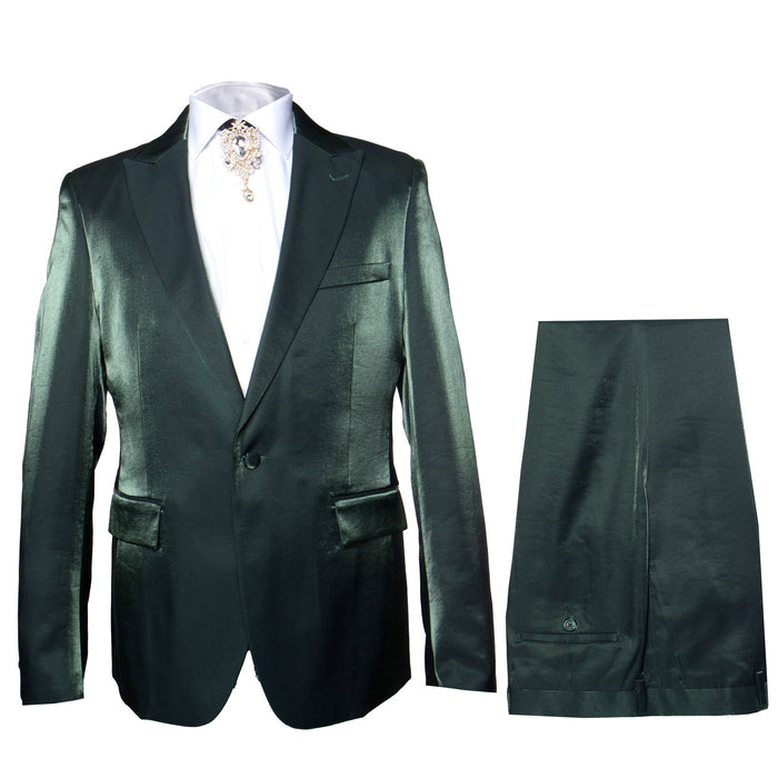 Rossi Man LEO RM1611 Men’s Slim Fit 3-Piece Suit - Modern Formalwear for Events by USA Men's Outlet