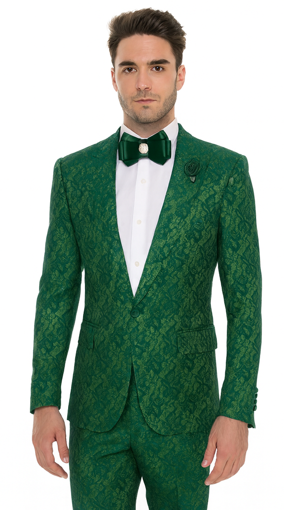 Rossi Man LEO RM1904 Modern Men’s Slim Fit Suit - Formalwear for Special Occasions USA Men's Outlet