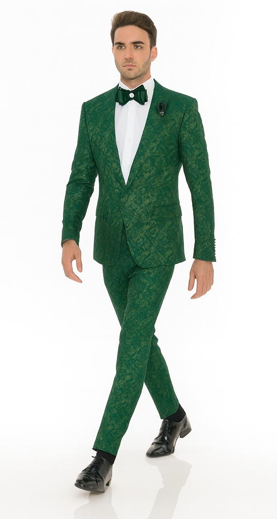 Rossi Man LEO RM1904 Modern Men’s Slim Fit Suit - Formalwear for Special Occasions USA Men's Outlet