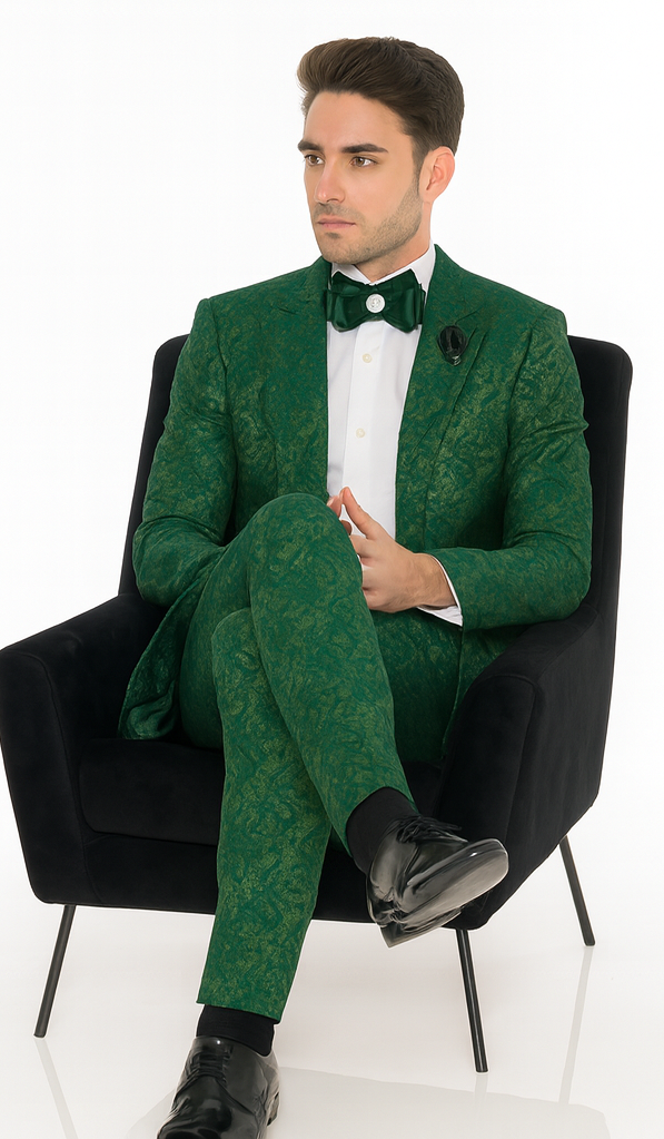 Rossi Man LEO RM1904 Modern Men’s Slim Fit Suit - Formalwear for Special Occasions USA Men's Outlet