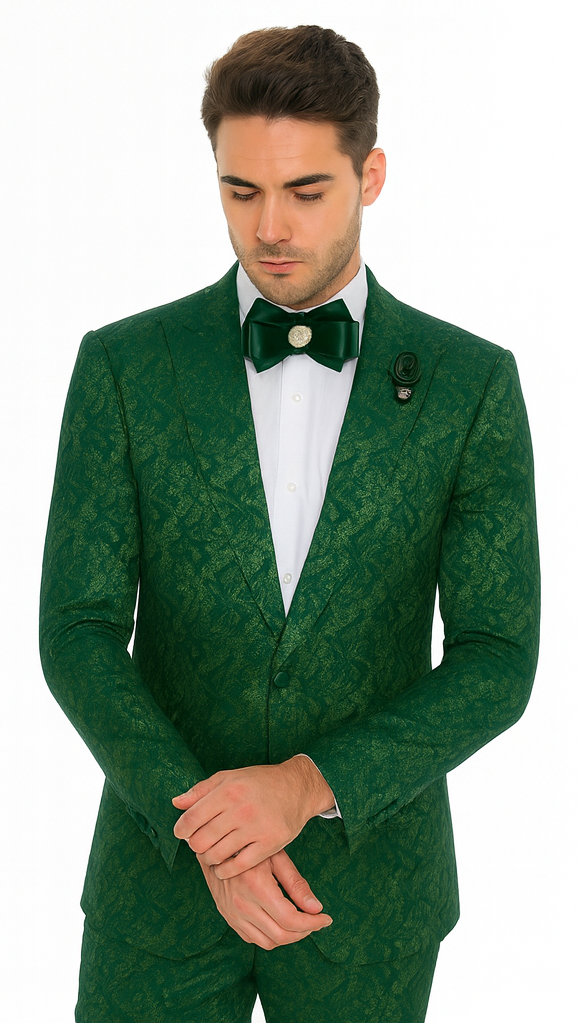 Rossi Man LEO RM1904 Modern Men’s Slim Fit Suit - Formalwear for Special Occasions USA Men's Outlet