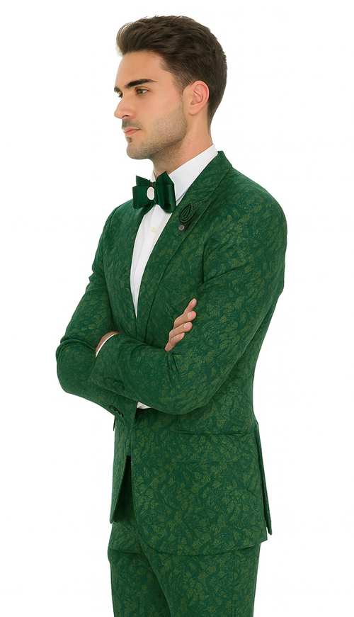 Rossi Man LEO RM1904 Modern Men’s Slim Fit Suit - Formalwear for Special Occasions USA Men's Outlet