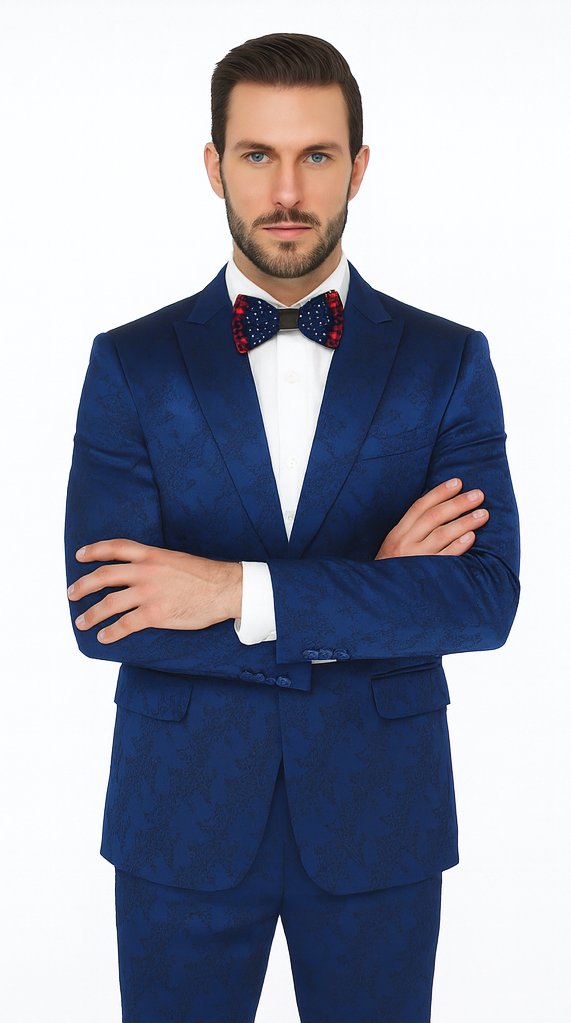 Rossi Man LEO RM1906 Men’s Slim Fit 2-Piece Suit - Modern Formalwear for Special Events by USA Men's Outlet