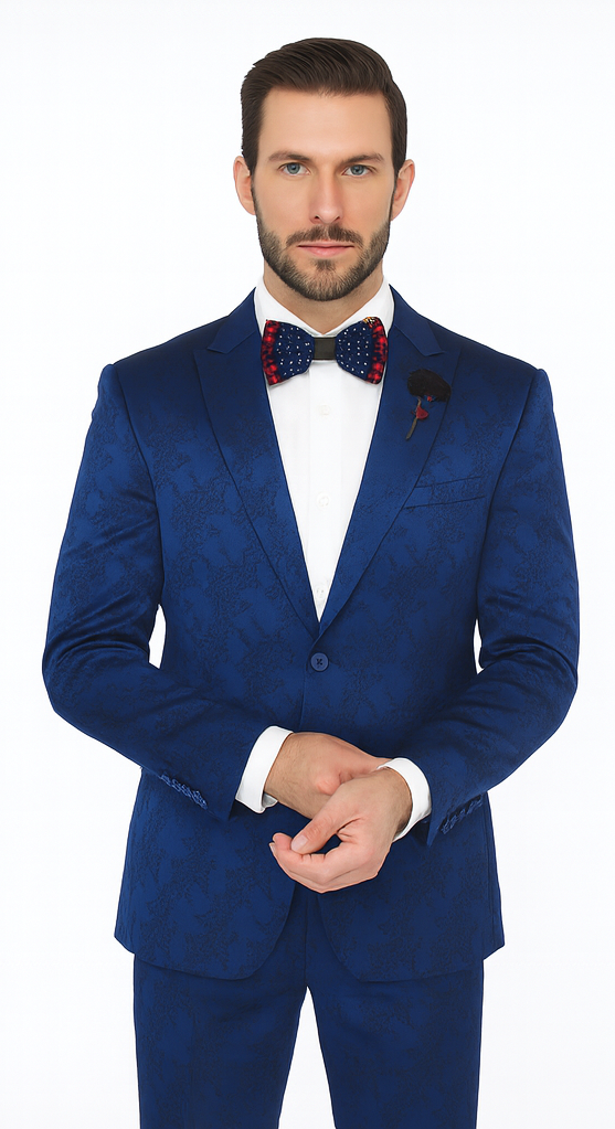 Rossi Man LEO RM1906 Men’s Slim Fit 2-Piece Suit - Modern Formalwear for Special Events by USA Men's Outlet