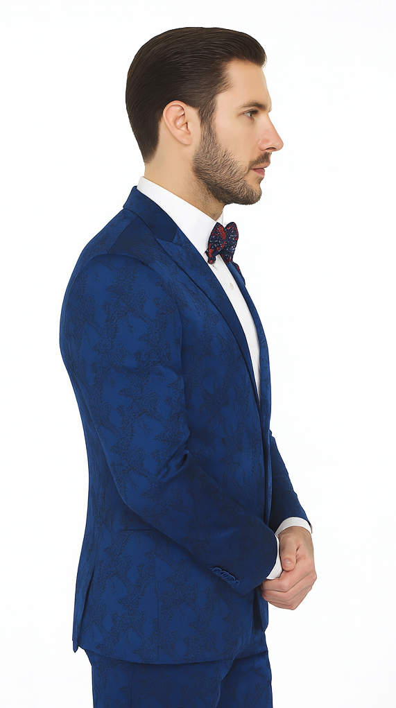 Rossi Man LEO RM1906 Men’s Slim Fit 2-Piece Suit - Modern Formalwear for Special Events by USA Men's Outlet