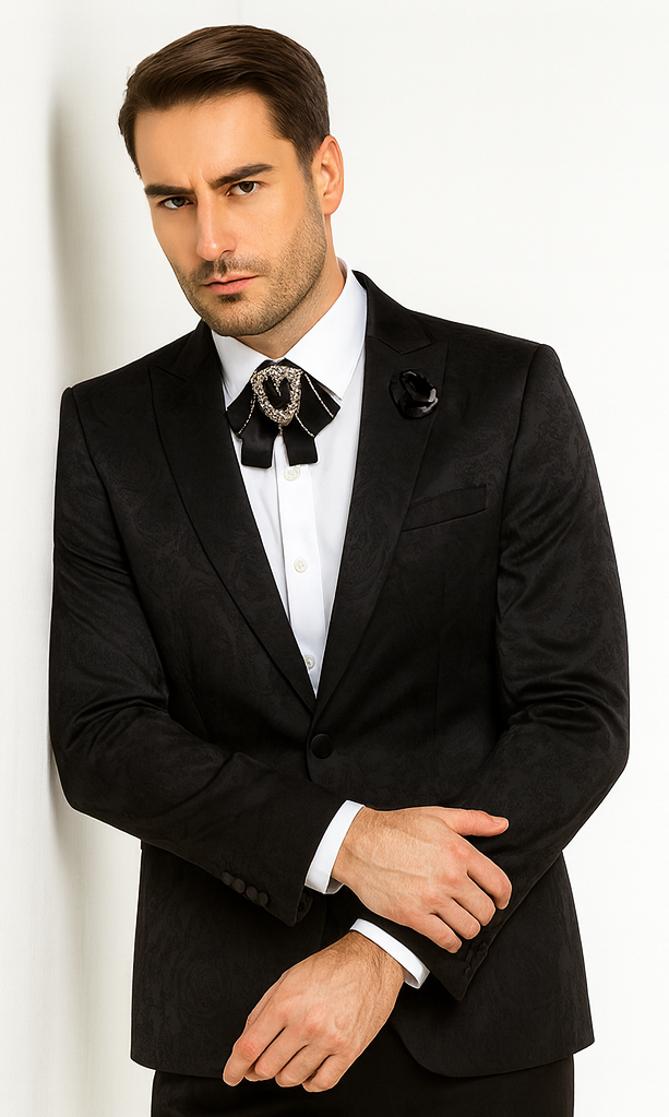 Rossi Man LEO RM1907 Men’s Slim Fit 2-Piece Suit - Modern Formalwear for Special Events at USA Men's Outlet