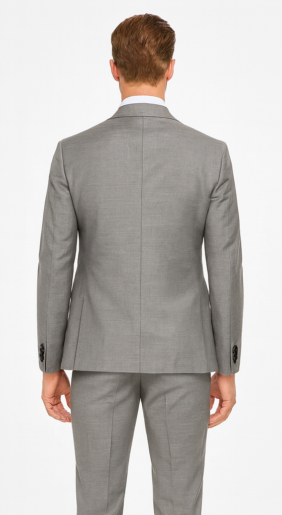 Rossi Man MAX RM1389 Grey Slim Fit 3-Piece Suit - Men’s Formalwear by USA Men's Outlet