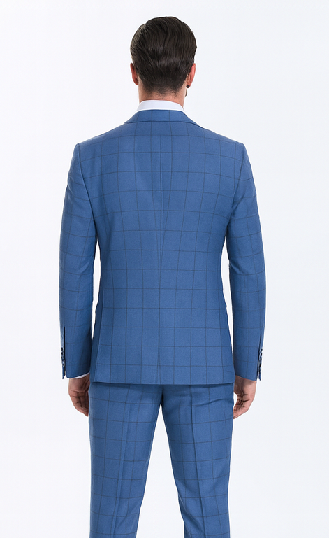 Rossi Man MAX RM1785 Slim Fit 3-Piece Suit - Modern Men’s Formalwear by USA Men's Outlet