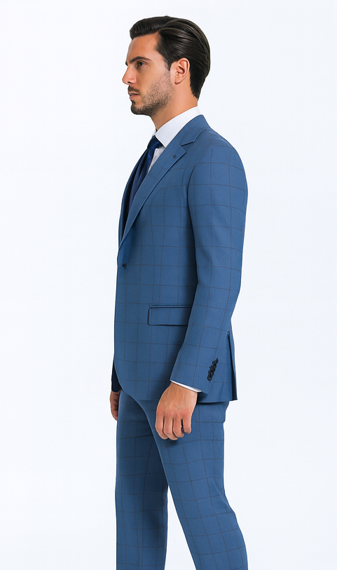 Rossi Man MAX RM1785 Slim Fit 3-Piece Suit - Modern Men’s Formalwear by USA Men's Outlet