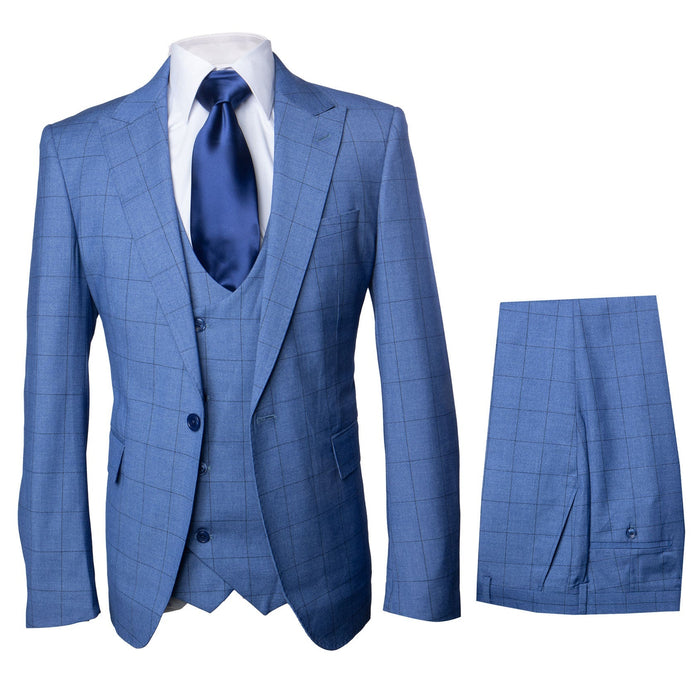Rossi Man MAX RM1785 Slim Fit 3-Piece Suit - Modern Men’s Formalwear by USA Men's Outlet
