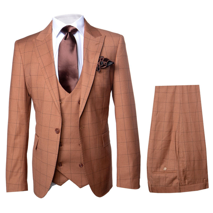 Rossi Man MAX RM1786 Slim Fit 3-Piece Suit - Men’s Formalwear USA Men's Outlet