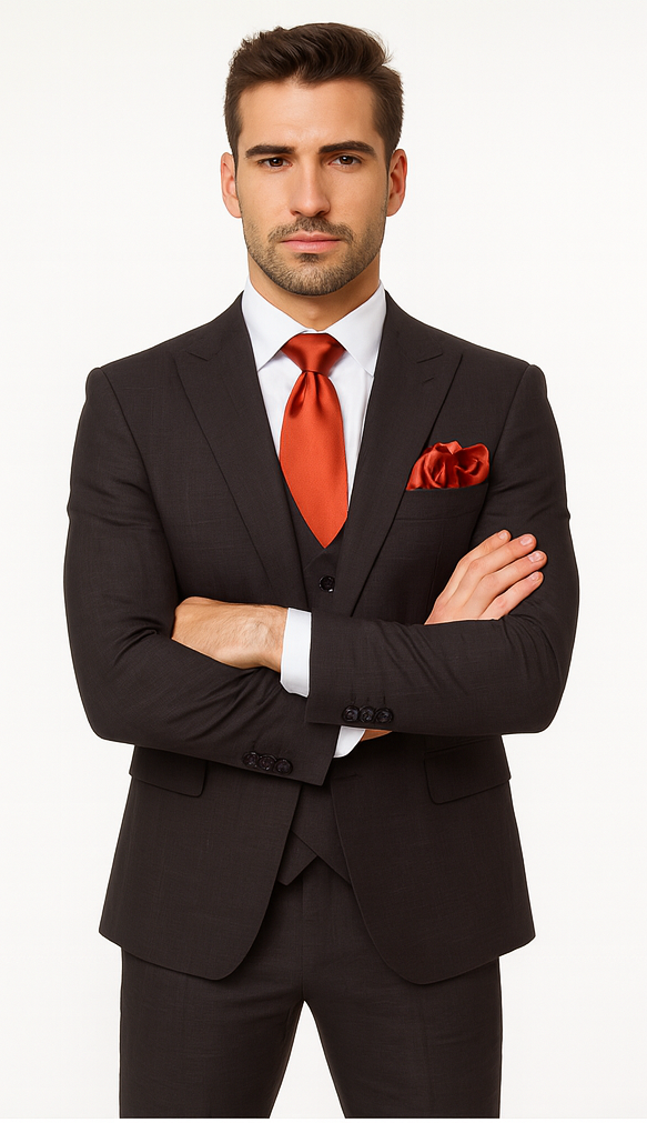 Rossi Man MAX RM1787 Slim Fit 3-Piece Suit - Men’s Formalwear by USA Men's Outlet