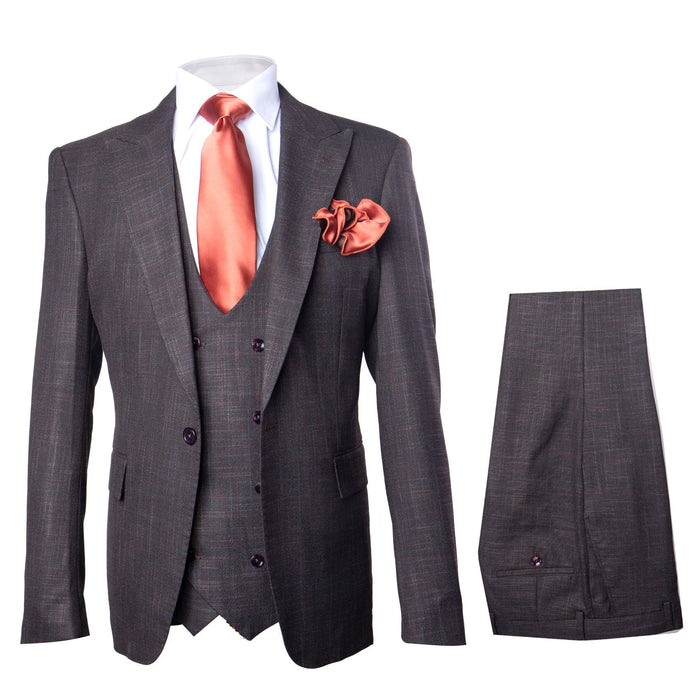 Rossi Man MAX RM1787 Slim Fit 3-Piece Suit - Men’s Formalwear by USA Men's Outlet