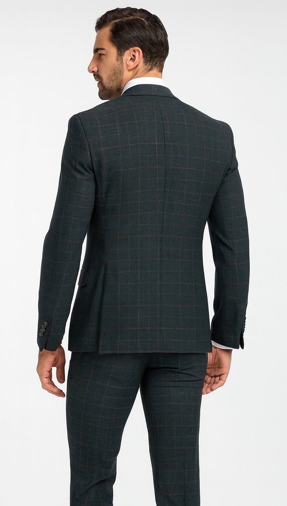 Rossi Man MAX RM1788 Slim Fit 3-Piece Suit - Men’s Formalwear by USA Men's Outlet