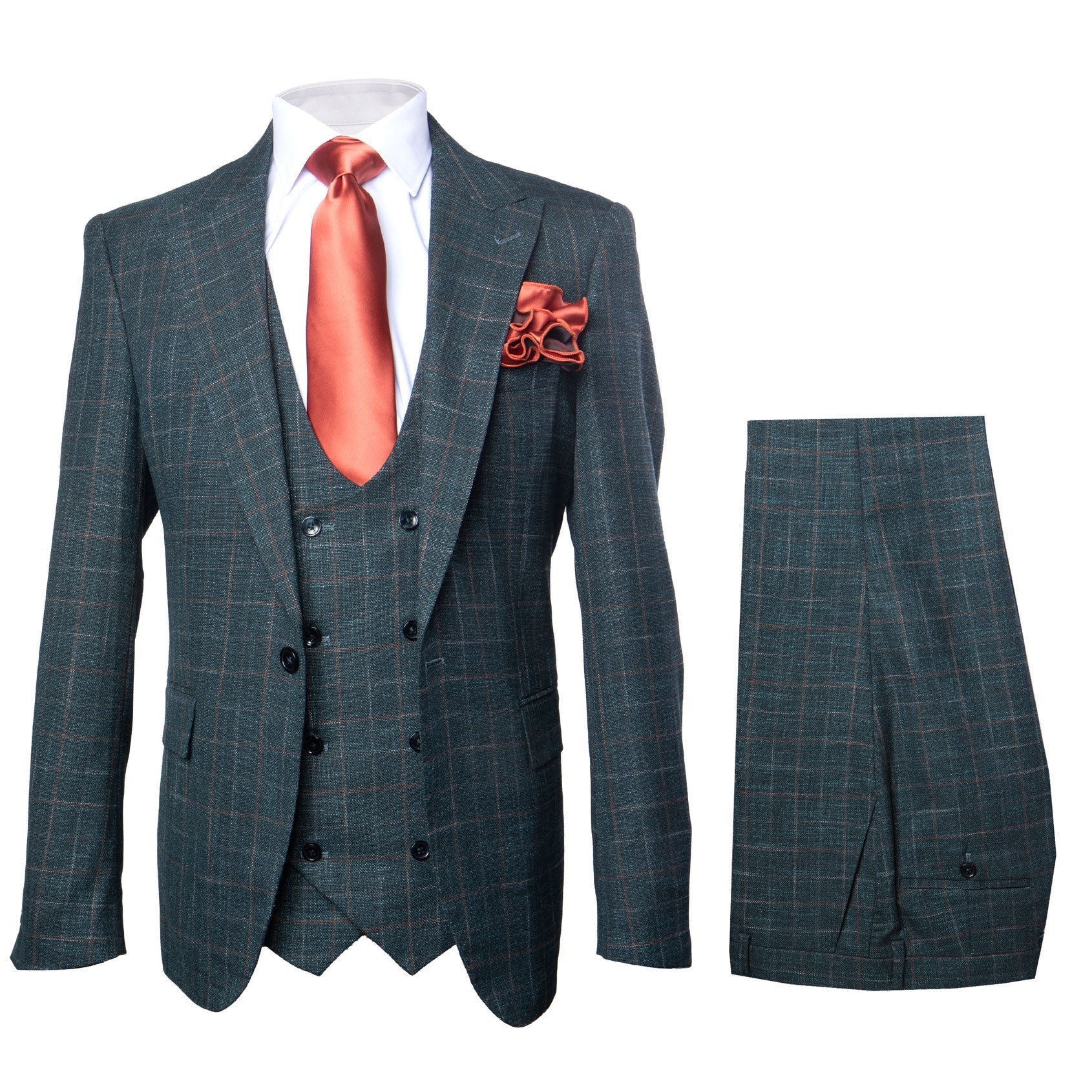 Rossi Man MAX RM1788 Slim Fit 3-Piece Suit - Men’s Formalwear by USA Men's Outlet