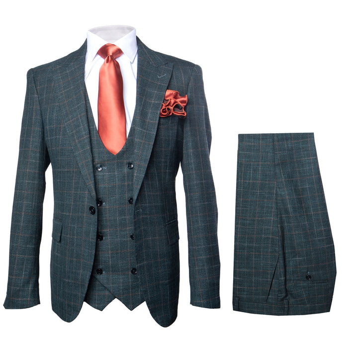Rossi Man MAX RM1788 Slim Fit 3-Piece Suit - Men’s Formalwear by USA Men's Outlet