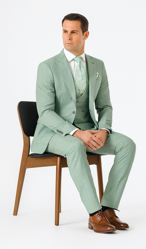 Rossi Man MAX RM1821 Slim Fit 3-Piece Suit - Men’s Formalwear by USA Men's Outlet