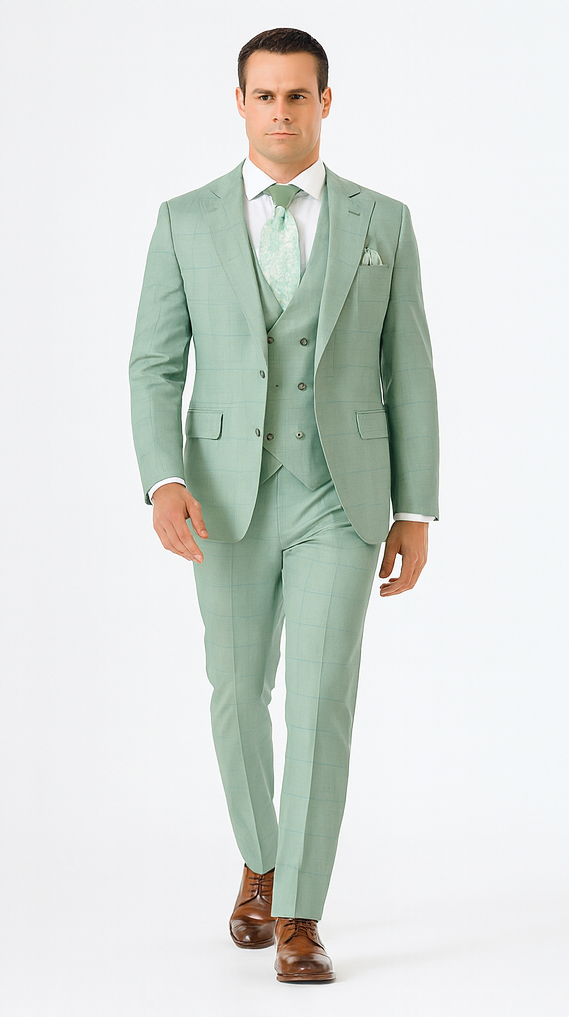 Rossi Man MAX RM1821 Slim Fit 3-Piece Suit - Men’s Formalwear by USA Men's Outlet