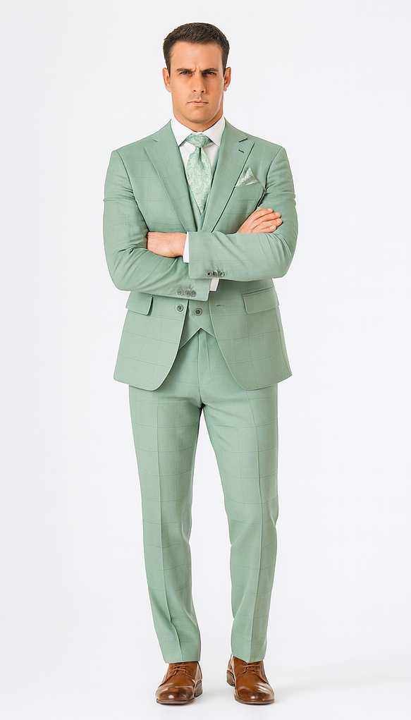 Rossi Man MAX RM1821 Slim Fit 3-Piece Suit - Men’s Formalwear by USA Men's Outlet