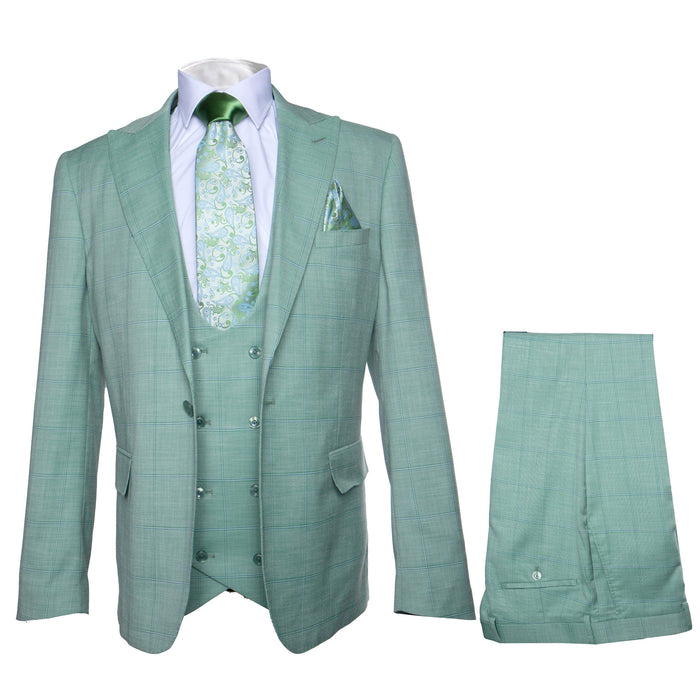 Rossi Man MAX RM1821 Slim Fit 3-Piece Suit - Men’s Formalwear by USA Men's Outlet