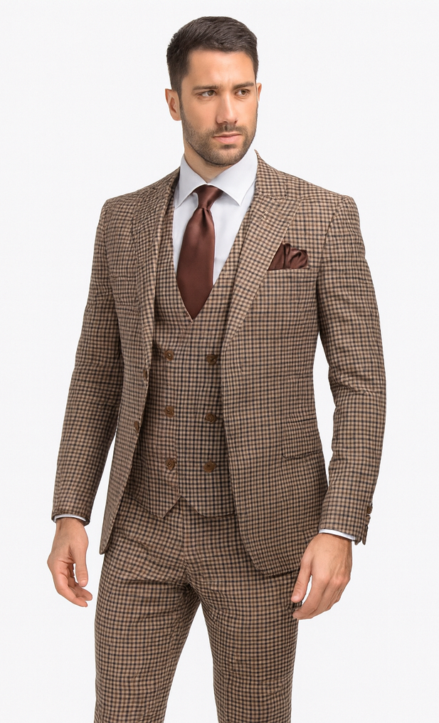 Rossi Man MAX RM1839 Slim Fit 3-Piece Suit - Men’s Formalwear by USA Men's Outlet