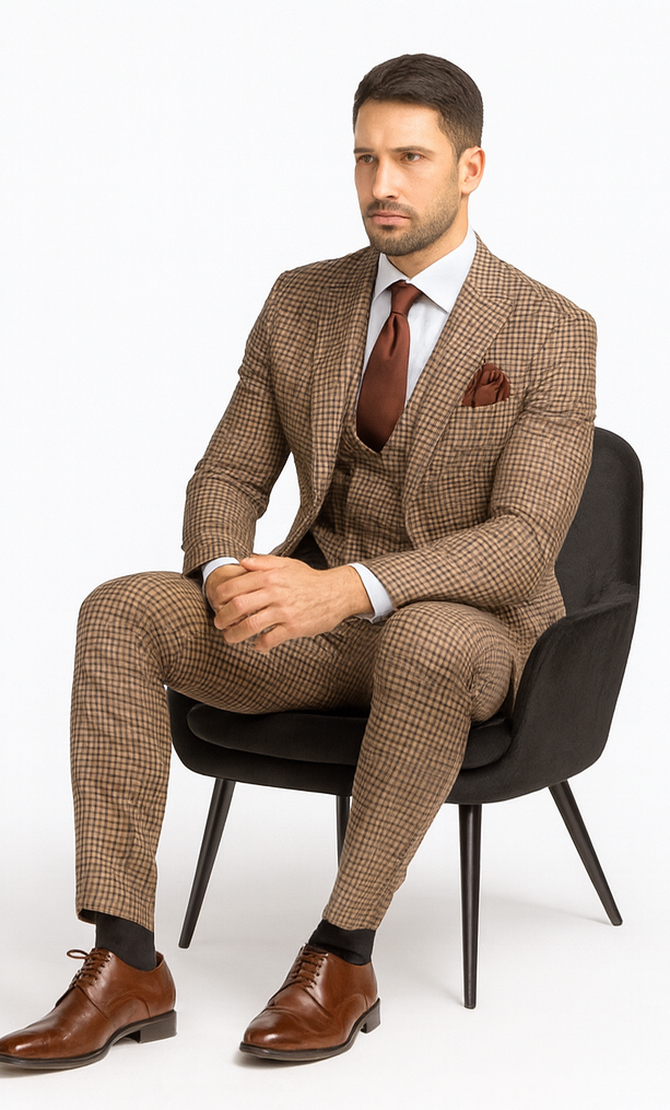 Rossi Man MAX RM1839 Slim Fit 3-Piece Suit - Men’s Formalwear by USA Men's Outlet