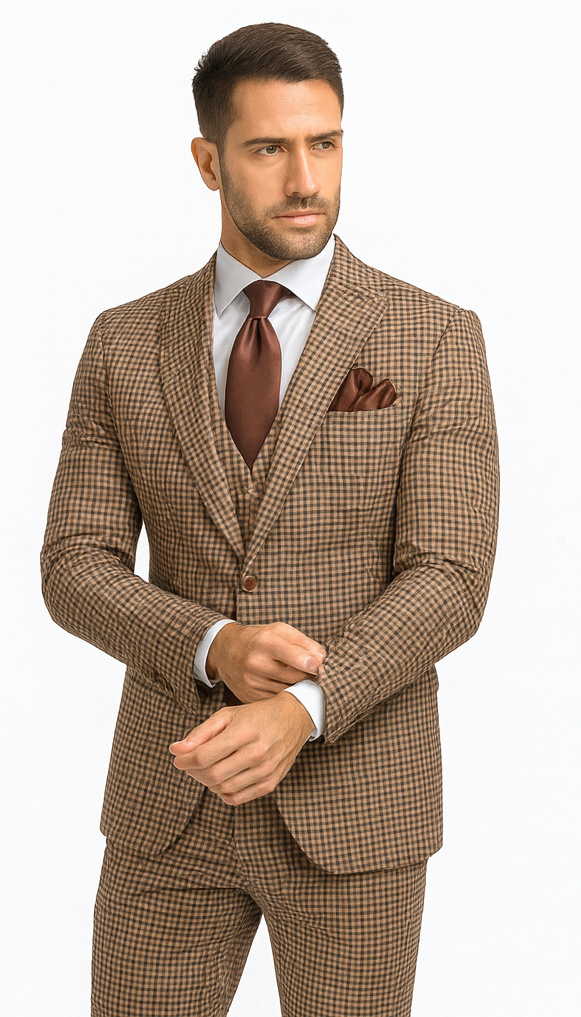 Rossi Man MAX RM1839 Slim Fit 3-Piece Suit - Men’s Formalwear by USA Men's Outlet