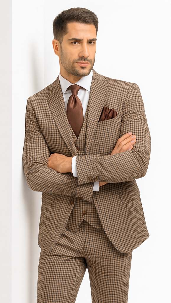 Rossi Man MAX RM1839 Slim Fit 3-Piece Suit - Men’s Formalwear by USA Men's Outlet