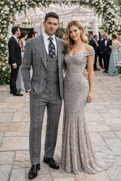Rossi Man Men’s Dress Suit - Classic Rossiman Formalwear for Timeless Style - Italian Tailored Slim Fit Suit | USA Men's Outlet