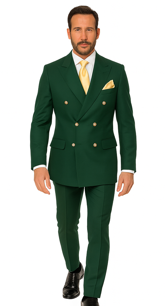 Rossi Man Milano RM1190 Bold Green Slim Fit Suit - Modern Men’s Formalwear at USA Men's Outlet