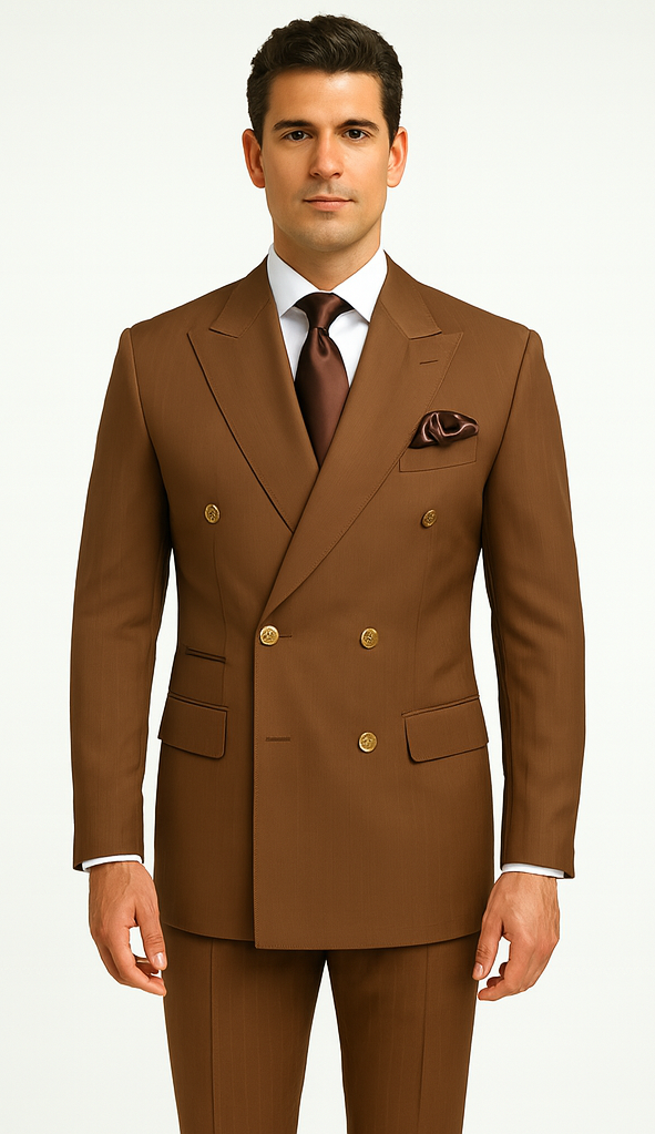 Rossi Man Milano RM1373 - Men’s Slim Fit 3-Piece Suit - Modern Formalwear for Gentlemen | USA Men's Outlet