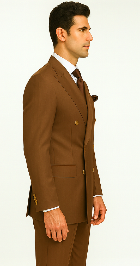 Rossi Man Milano RM1373 - Men’s Slim Fit 3-Piece Suit - Modern Formalwear for Gentlemen | USA Men's Outlet