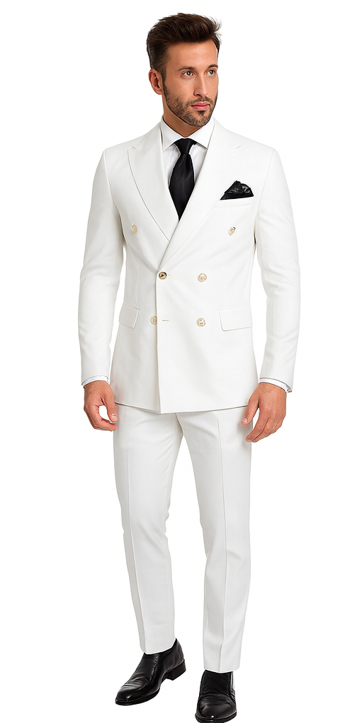 Rossi Man Milano RM1374 - Men’s Modern 3-Piece Suit - Formalwear Set for Every Occasion | USA Men's Outlet