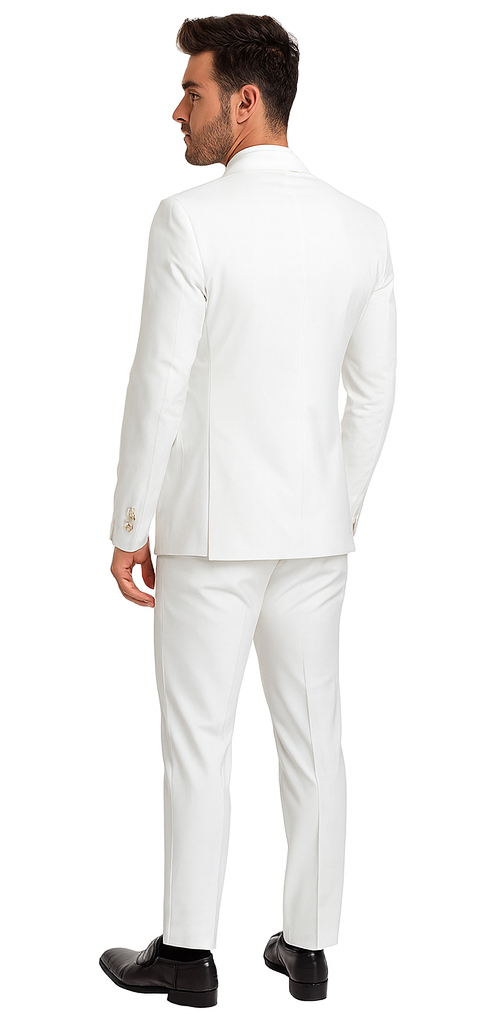 Rossi Man Milano RM1374 - Men’s Modern 3-Piece Suit - Formalwear Set for Every Occasion | USA Men's Outlet
