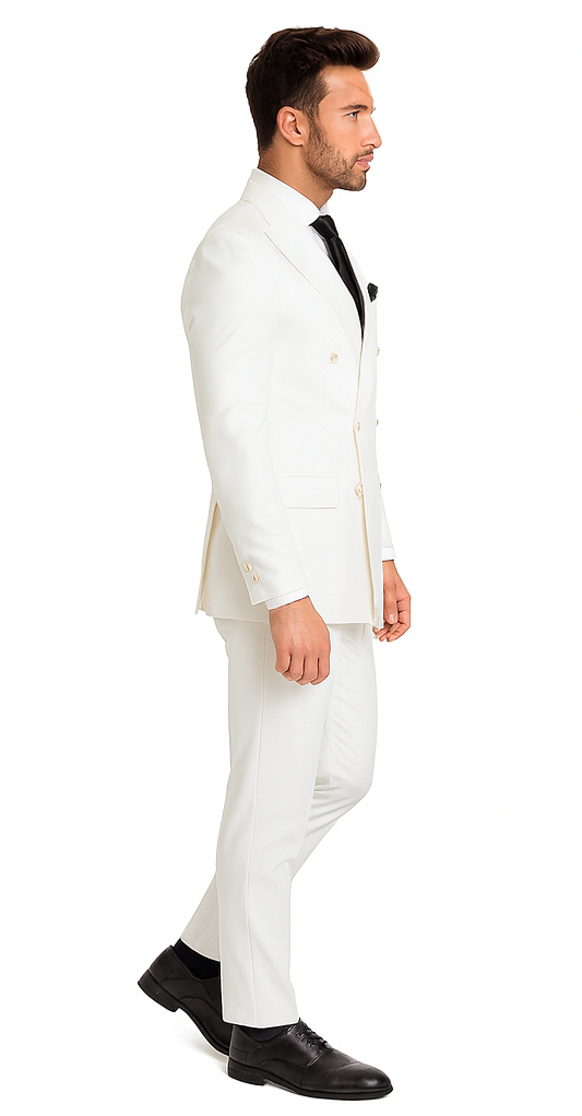 Rossi Man Milano RM1374 - Men’s Modern 3-Piece Suit - Formalwear Set for Every Occasion | USA Men's Outlet