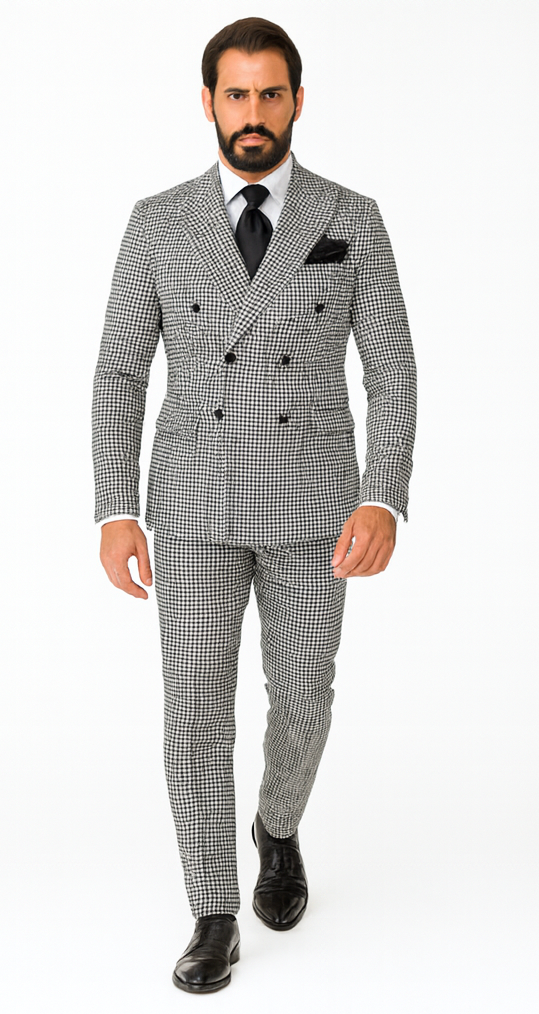 Rossi Man Milano RM1588 - Men’s Modern 3-Piece Slim Fit Suit - Stylish Formal Outfit for Events | USA Men's Outlet