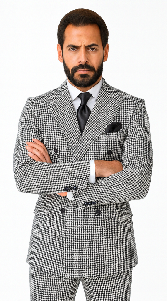 Rossi Man Milano RM1588 - Men’s Modern 3-Piece Slim Fit Suit - Stylish Formal Outfit for Events | USA Men's Outlet