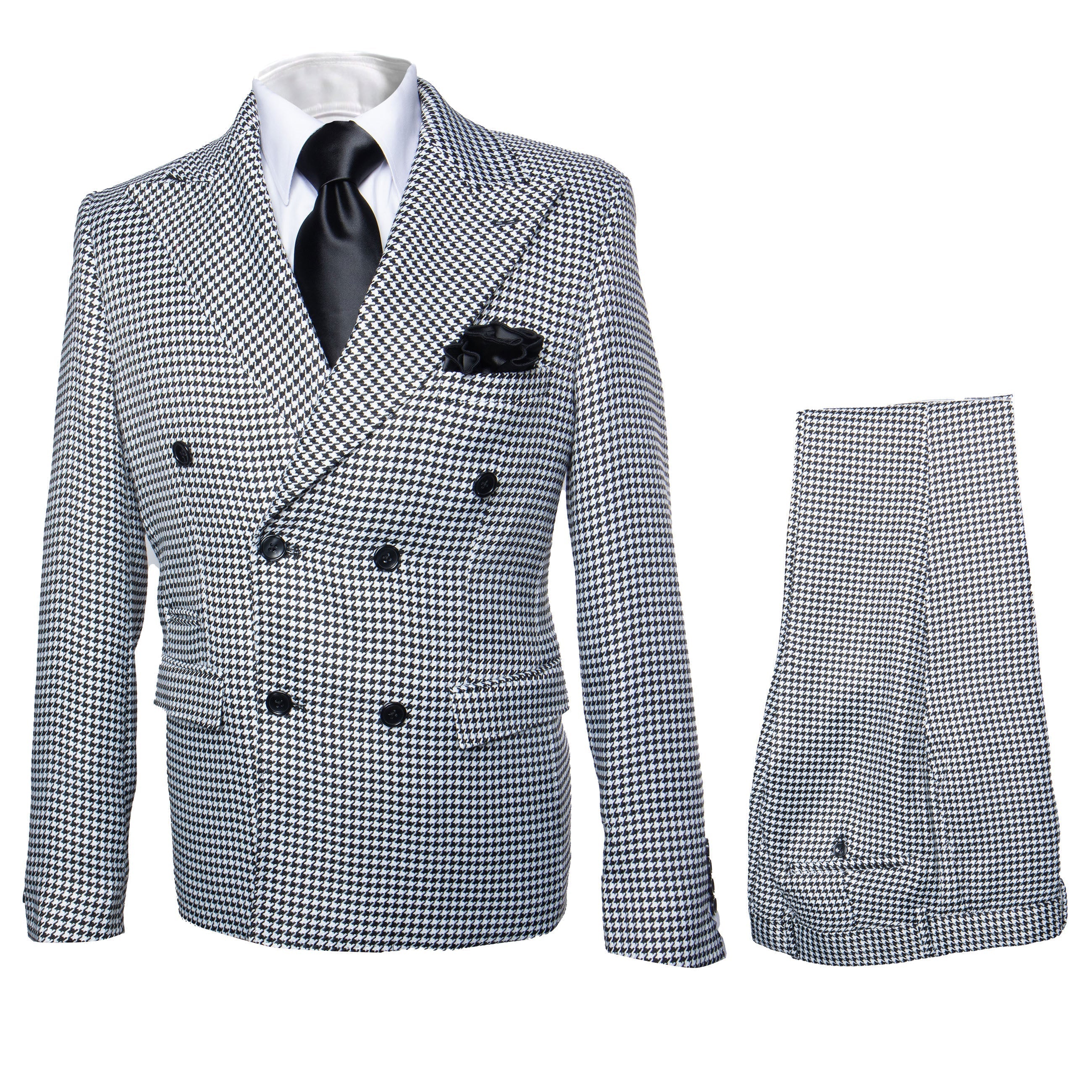 Rossi Man Milano RM1588 - Men’s Modern 3-Piece Slim Fit Suit - Stylish Formal Outfit for Events | USA Men's Outlet