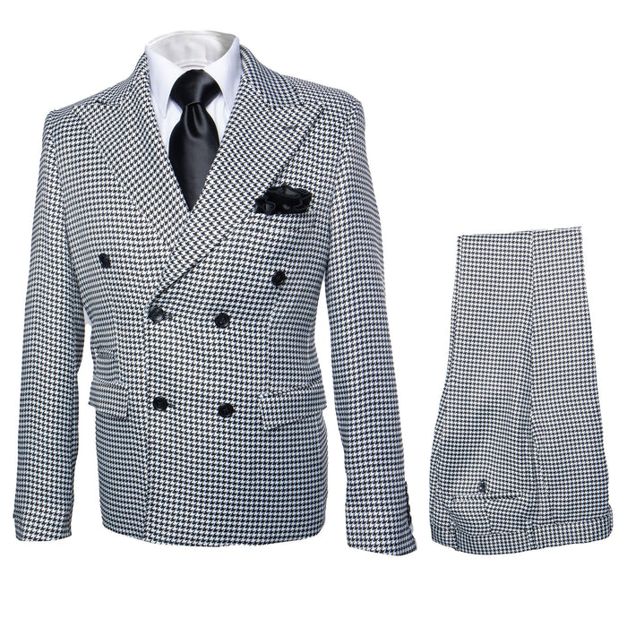 Rossi Man Milano RM1588 - Men’s Modern 3-Piece Slim Fit Suit - Stylish Formal Outfit for Events | USA Men's Outlet